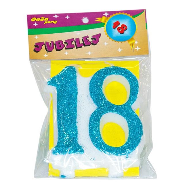 Oaza party Rođendanska svećica, 18, Plava