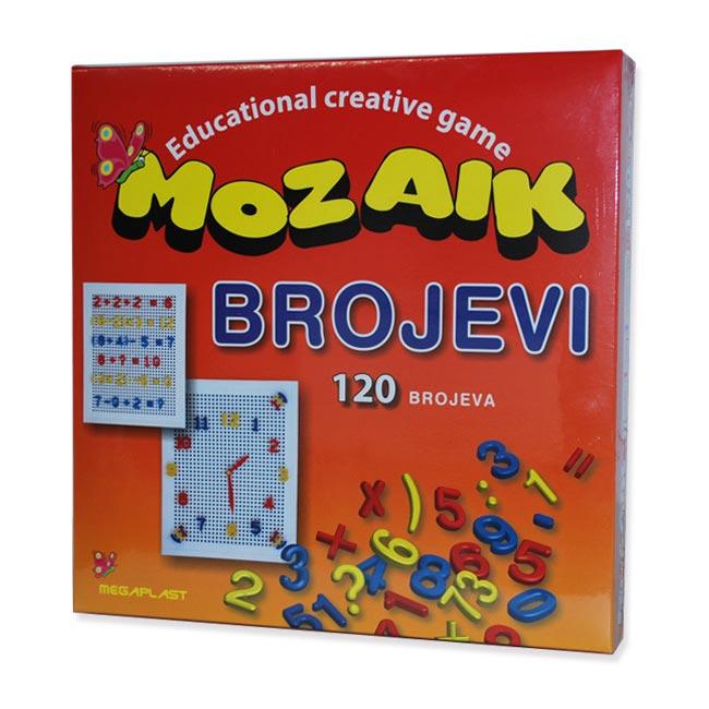 Megaplast Edukativna igra Mozaik brojevi, 120 brojeva