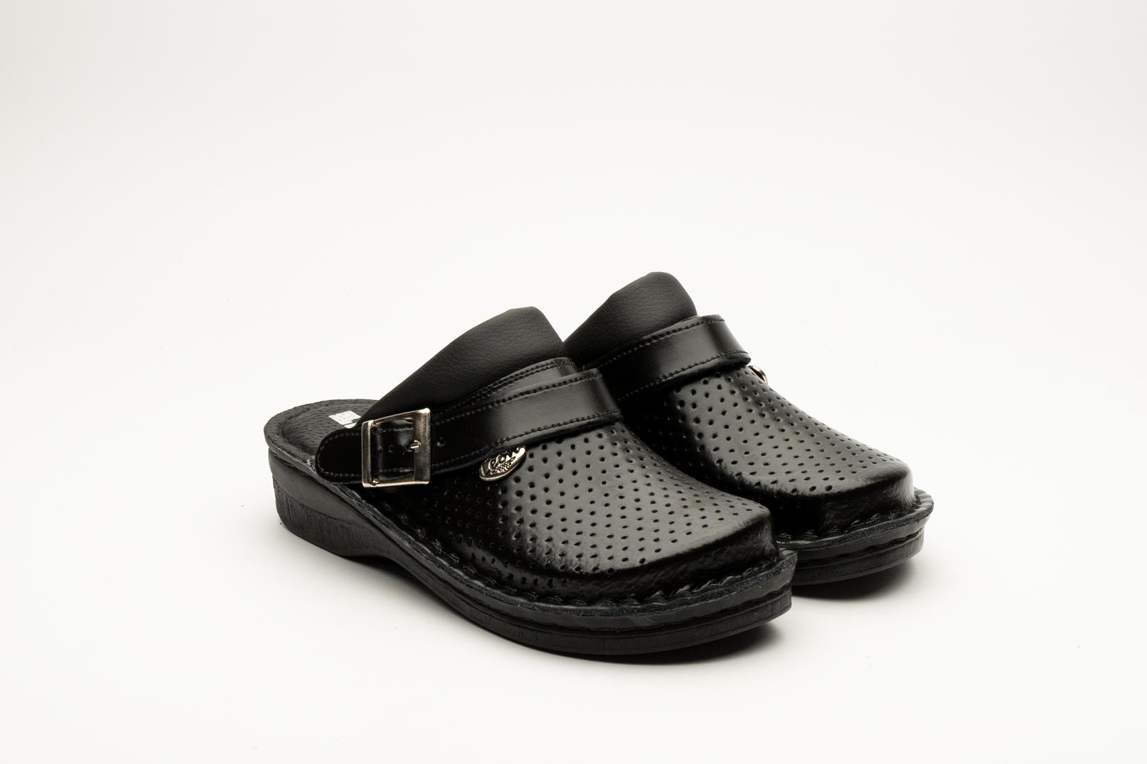 Leon Ženske klompe Elena I, Crne