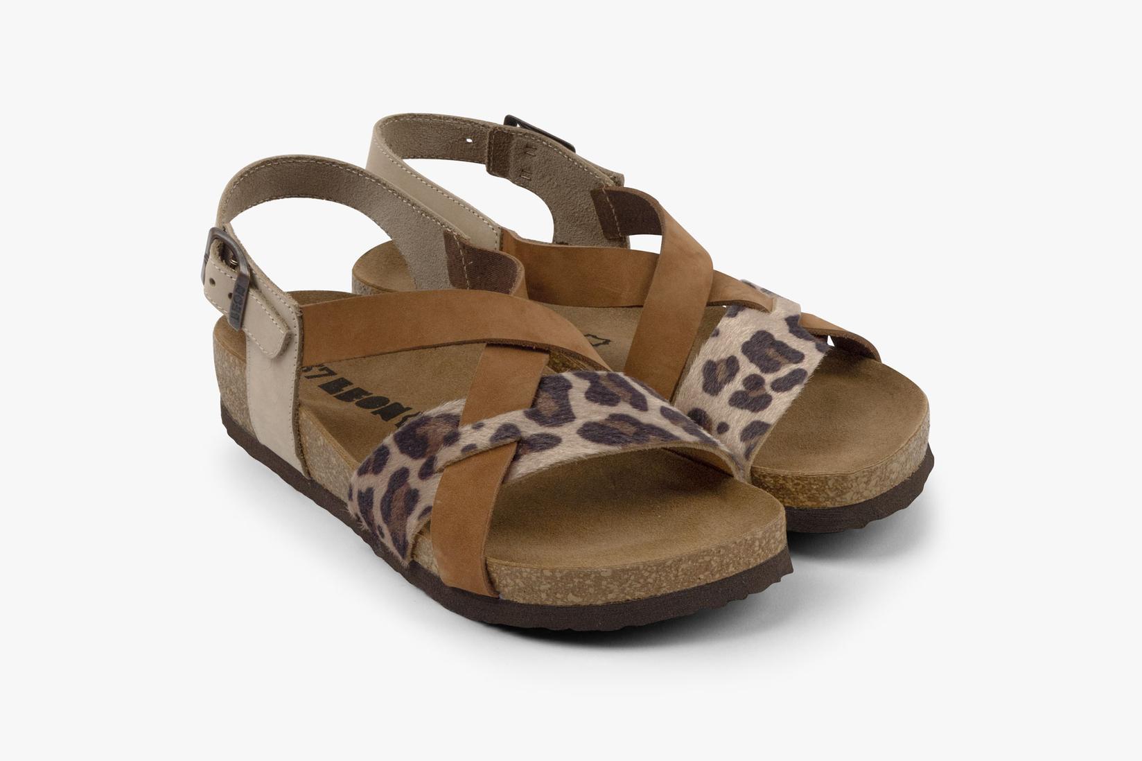 Leon Ženske sandale Noa, Smeđe