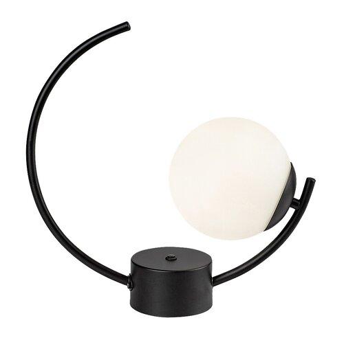 Rabalux Stona lampa Mesiro, 25W, 1xE14, 35cm, Staklena kugla, Crna