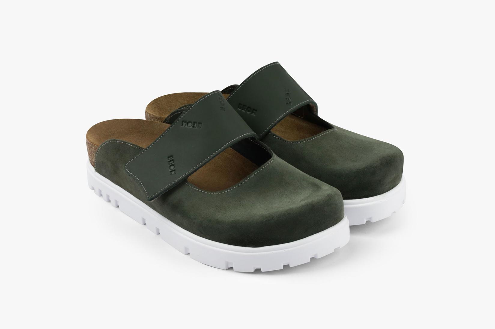 Leon Ženske klompe Olea, Zelene