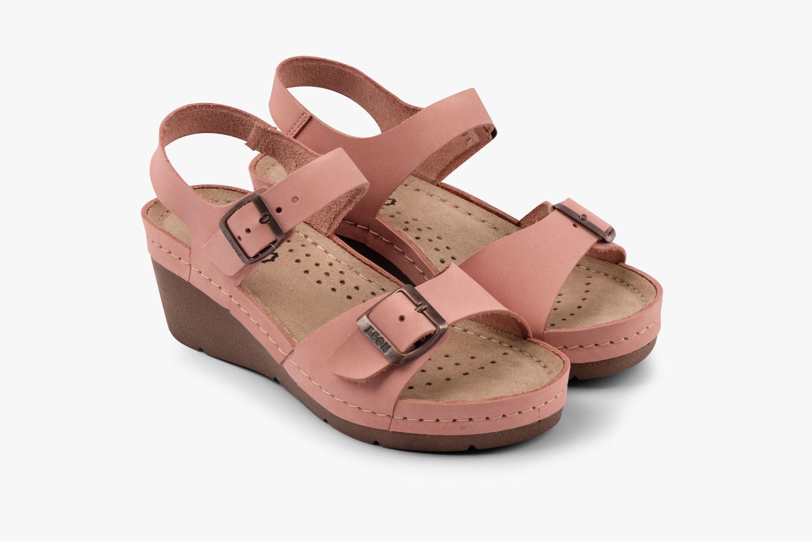 Leon Ženske sandale Florence, Roze