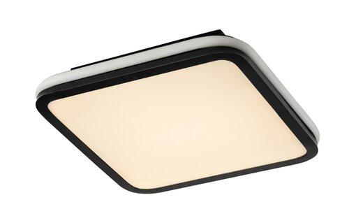 Rabalux Plafonjera Serkan, RGB, LED, Sa daljinskim, 22W, 3000-6500K, 35x35cm, Belo-crna