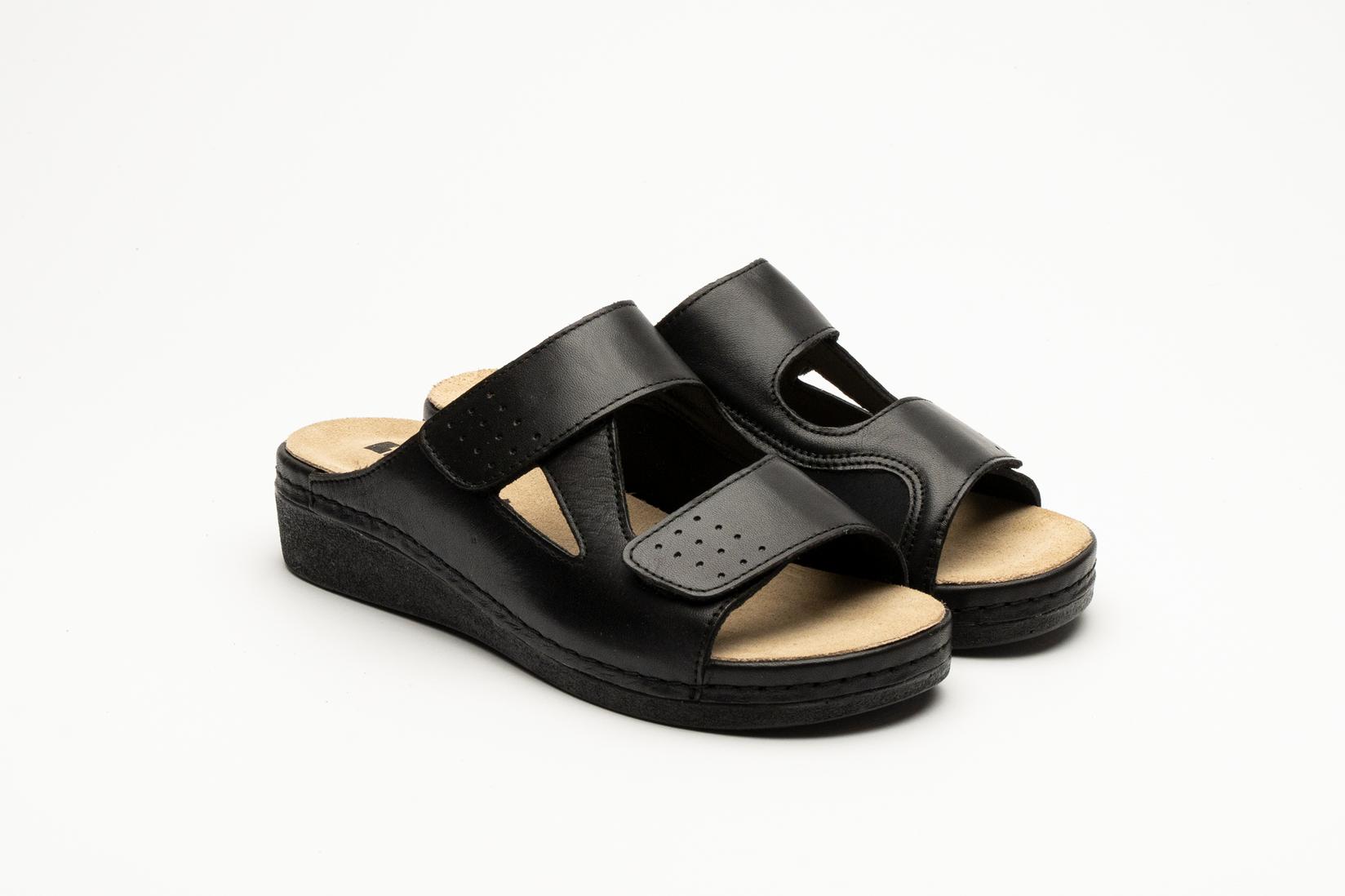 Leon Ženske papuče Nora II, Crne