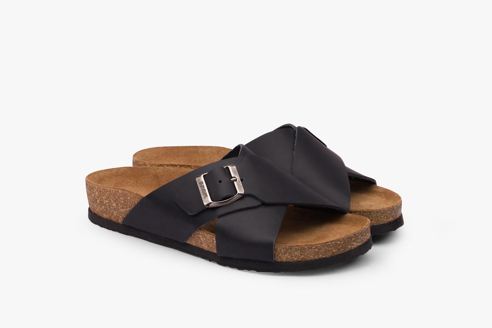 Leon Ženske papuče Dubai I, Crne