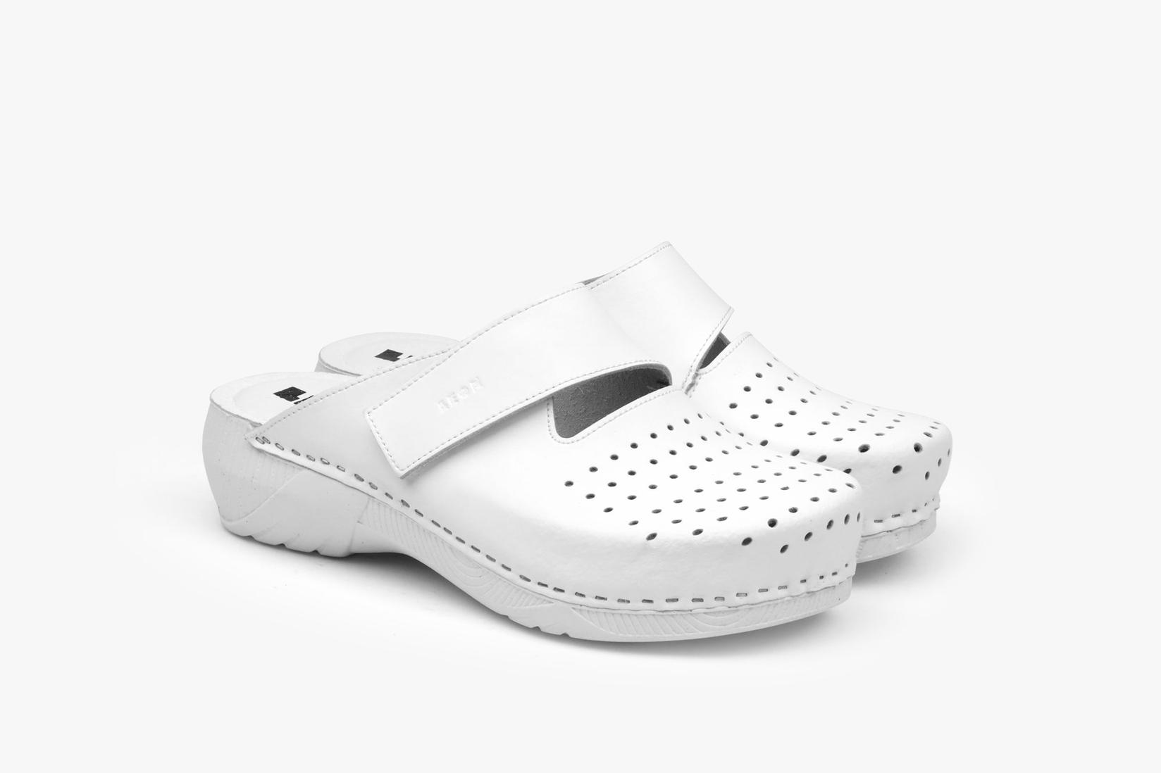 Leon Ženske klompe Rubicon, Bele