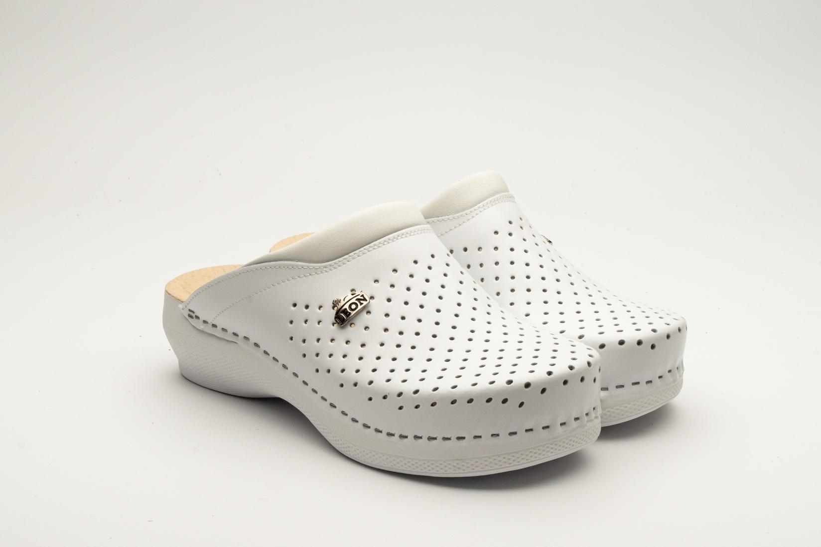 Leon Ženske Klompe klasik I, Bele