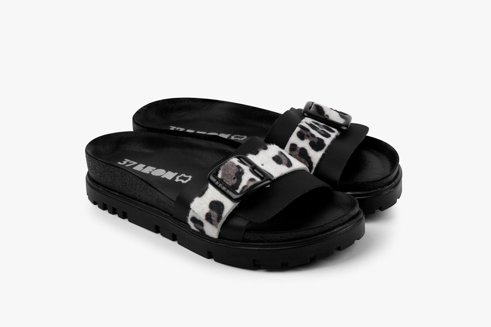 Leon Ženske papuče Tessa, Crne