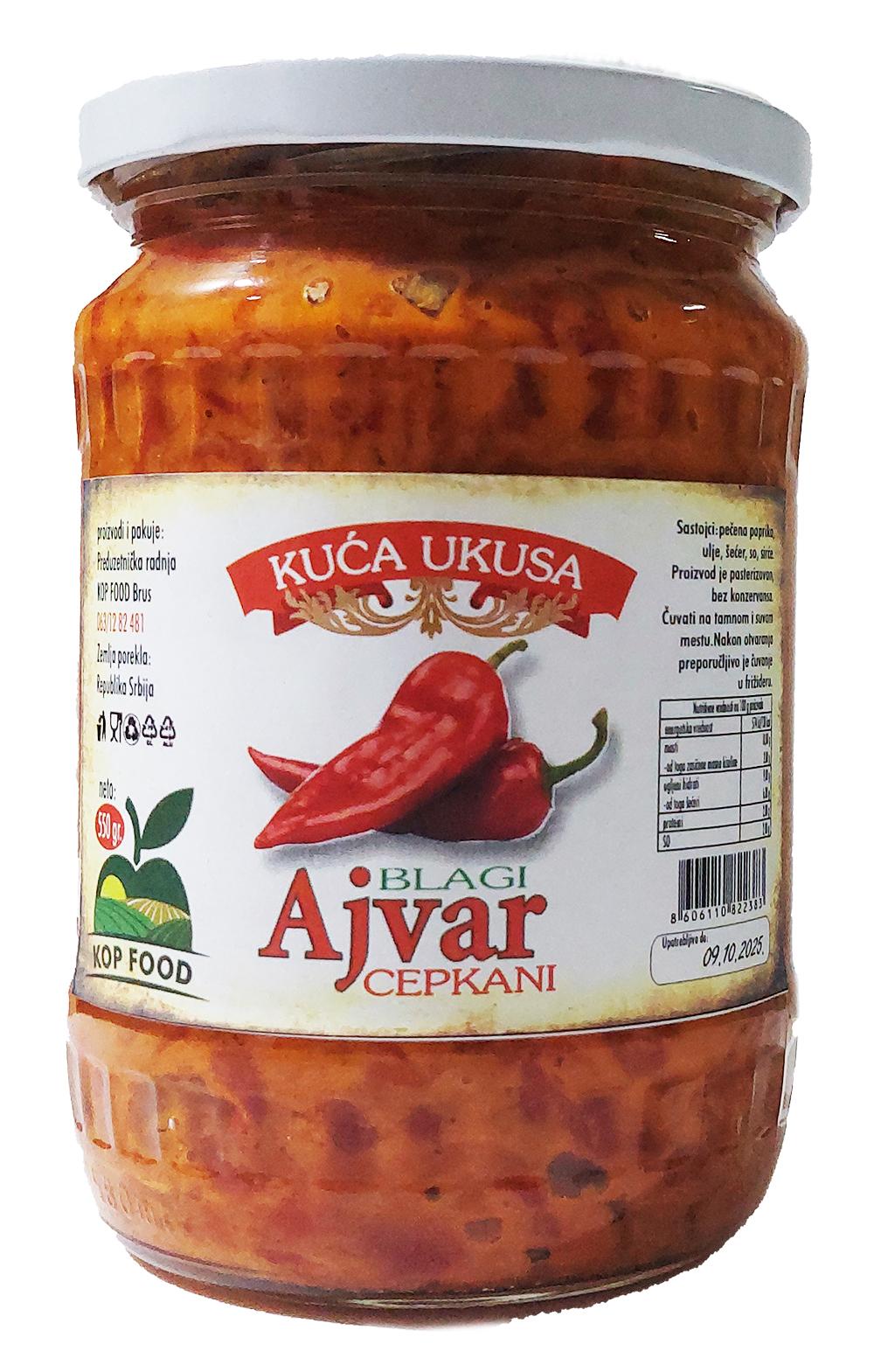 Kop Food Brus Ajvar, Blagi cepkani, 550g