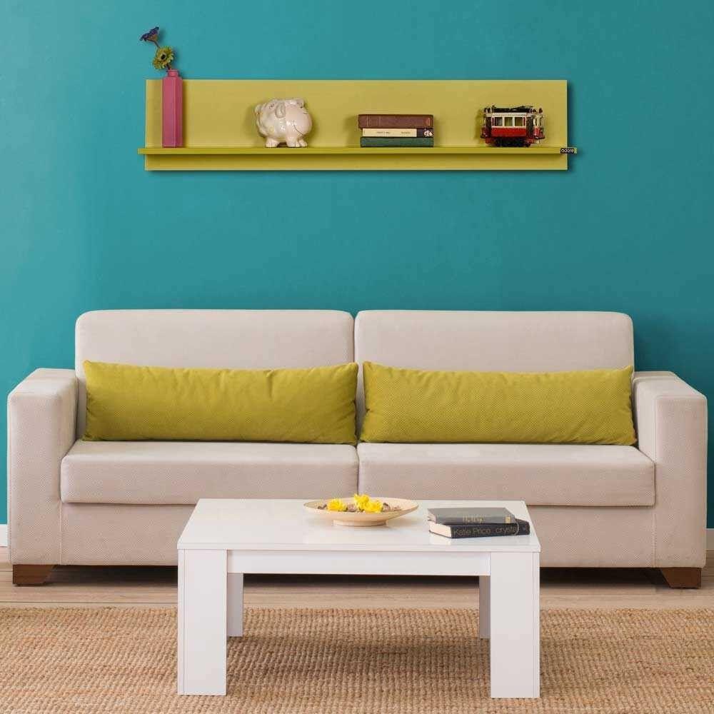 Hanah Home Zidna polica Raf-11-Yy-1, 120x25x20 cm, Zelena