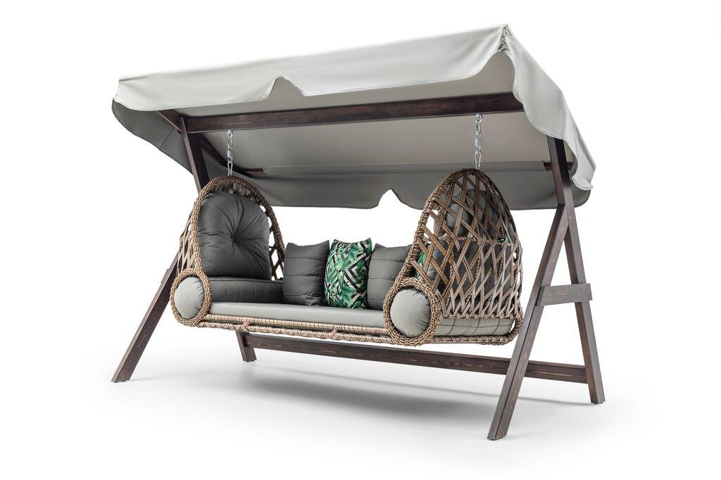 Hanah Home Baštenska ljuljaška Saltanat, 263x180x120cm, Siva