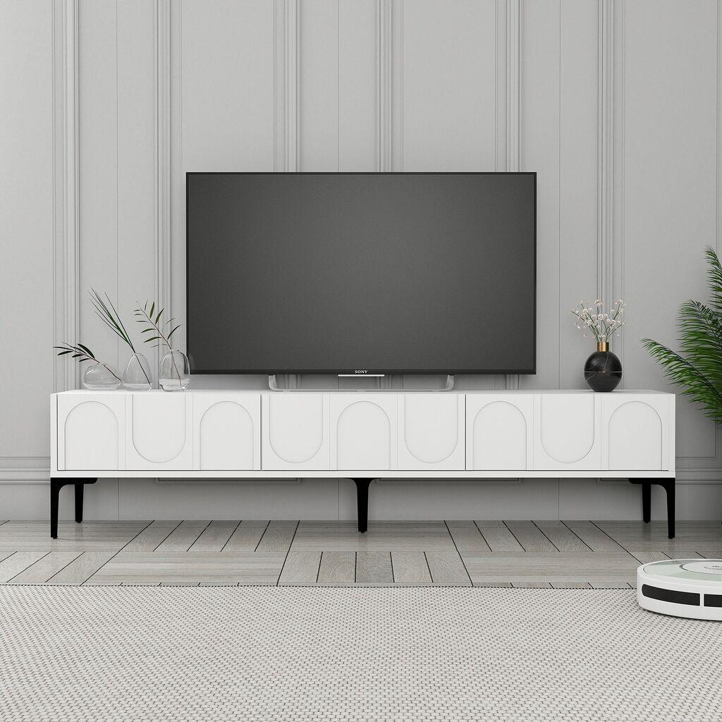 Hanah Home TV komoda Lyon 42, 180x42x35 cm, Bela