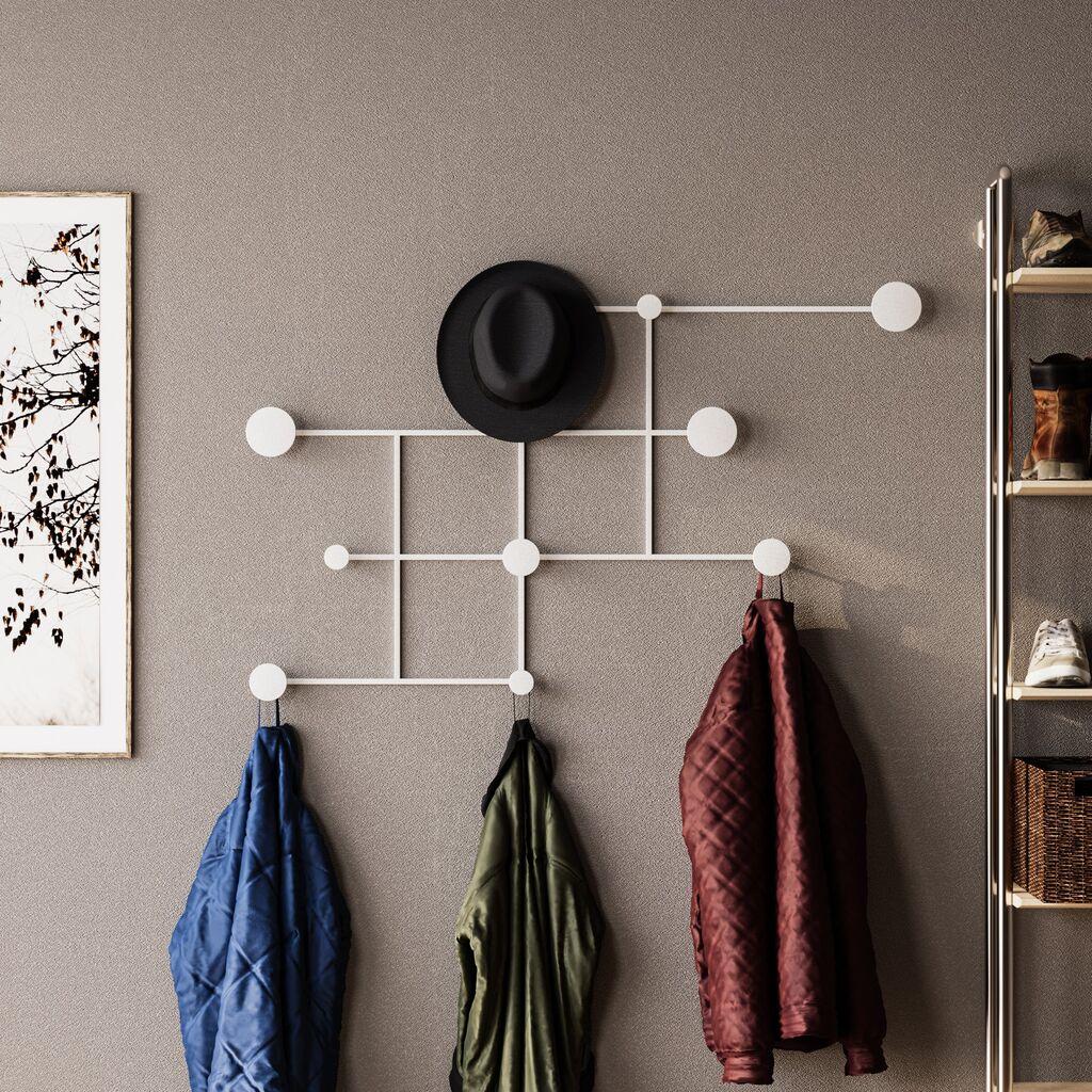 Wallity Zidna vešalica Fatara-B, Bela