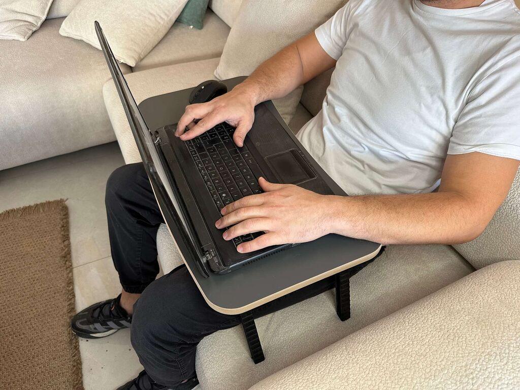 Hanah Home Postolje za laptop Milton, 60x34x24 cm, Antracit