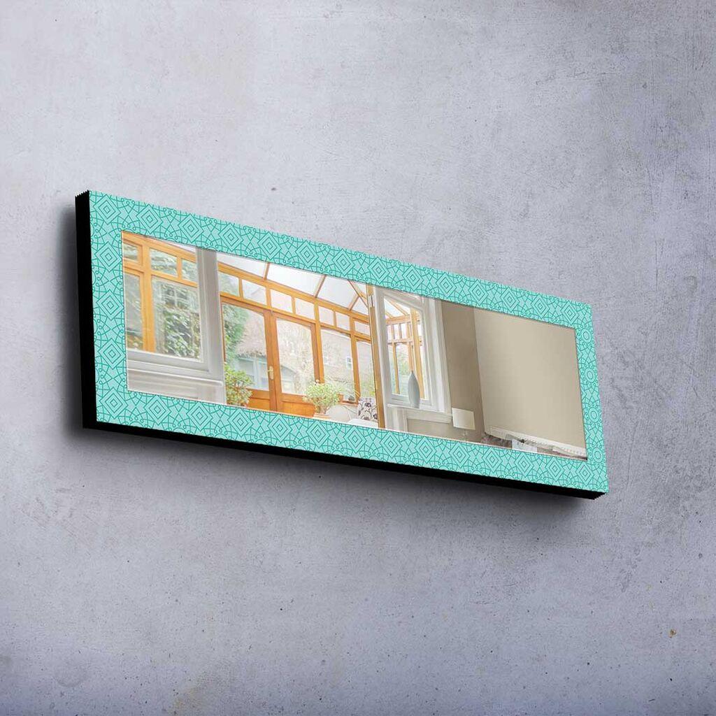 Wallity Dekorativno ogledalo 40120MA-034, 40x120 cm, Tirkizno