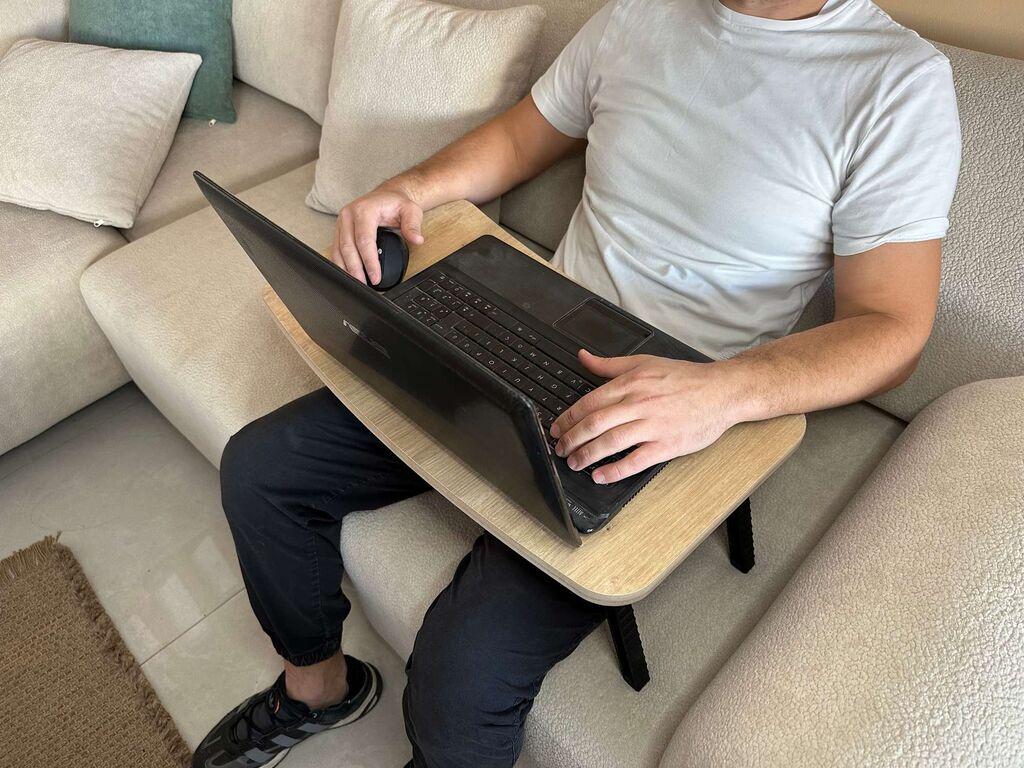 Hanah Home Postolje za laptop Milton, 60x34x24 cm, Hrast