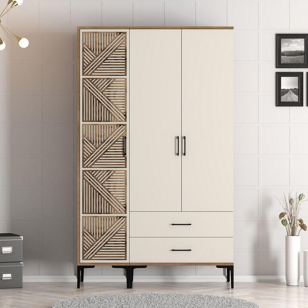 Hanah Home Garderober Kumsal PT, 120x201.4x47.5 cm, Krem