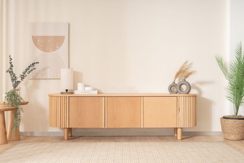 Hanah Home TV komoda Lugias, 180x50x40 cm, Smeđa