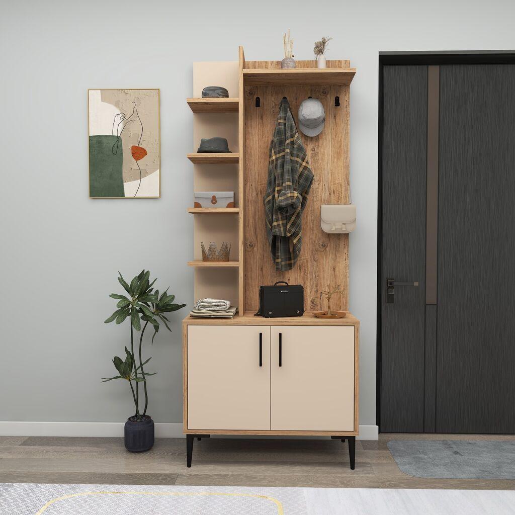 Hanah Home Cipelarnik sa čivilukom Julendor, 74.4x33x182.8 cm, Bež