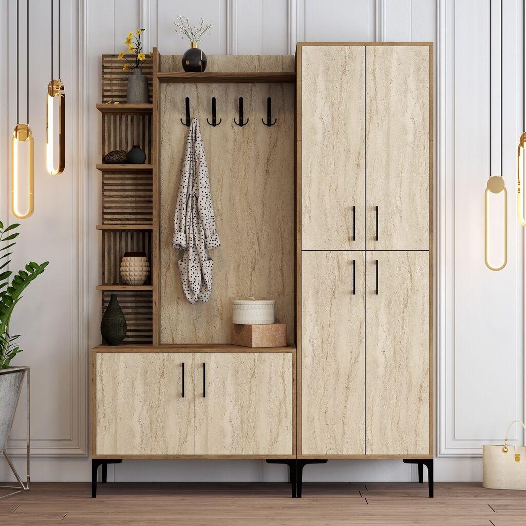 Hanah Home Komplet predsoblja Viyana Da, 150x35x200 cm, Orah