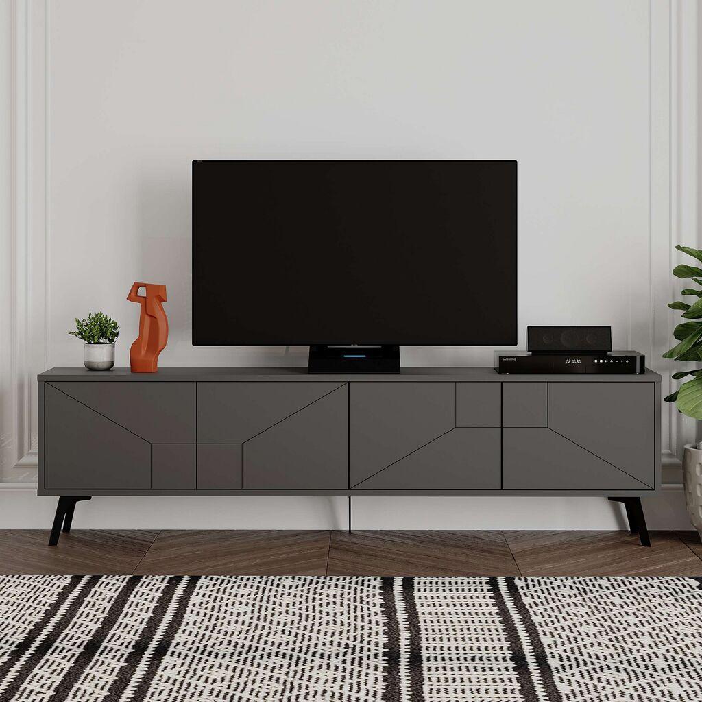 Hanah Home TV komoda Dune, 180 cm, Antracit