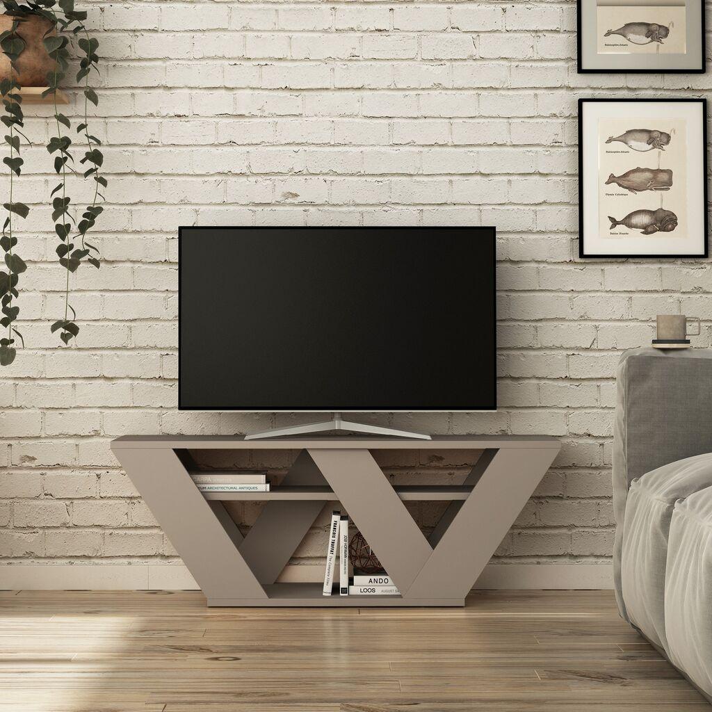 Hanah Home TV komoda Pipralla, 110x40x30 cm, Moka