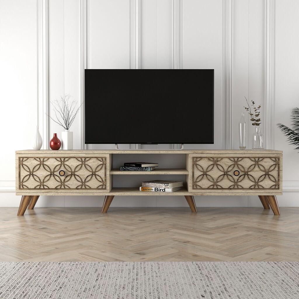 Hanah Home TV komoda Class, 180x44x37 cm, Krem