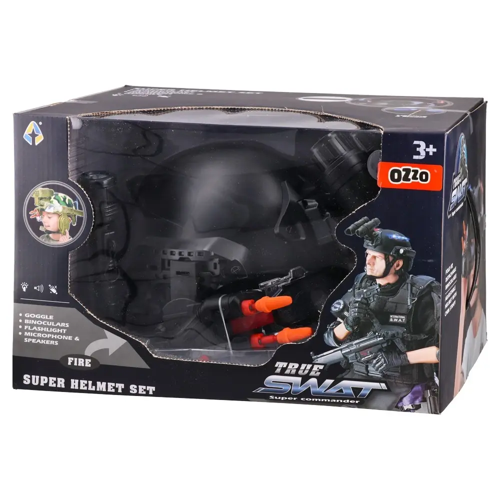 Ozzo Igračka za dečake Šlem True swat, Crni