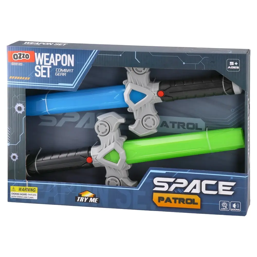 Ozzo Igračka za dečake Set mačeva Space patrol, Plavi