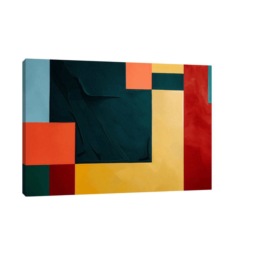 Canvas Slika na platnu Forme u bojama, Bez rama, 45 x 30 cm