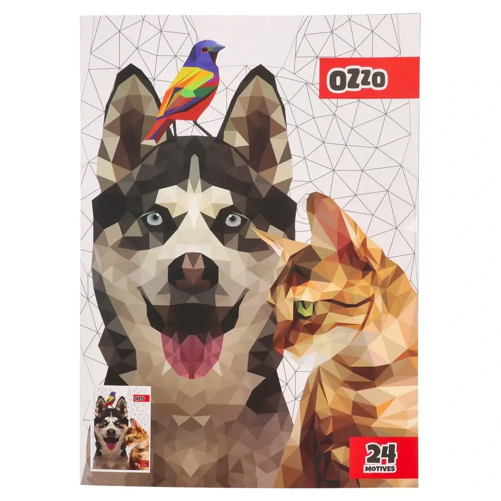 Dečija knjiga sa stikerima Clever Životinje, 3D