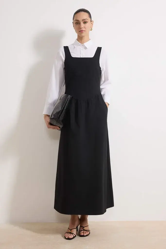 Trendyol Modest Ženska haljina Tctss26Eb00036, Crna