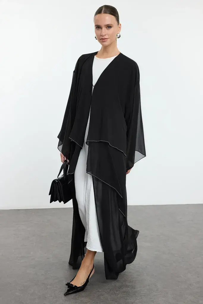 Trendyol Modest Ženska haljina Tctaw25Kf00005, Crna