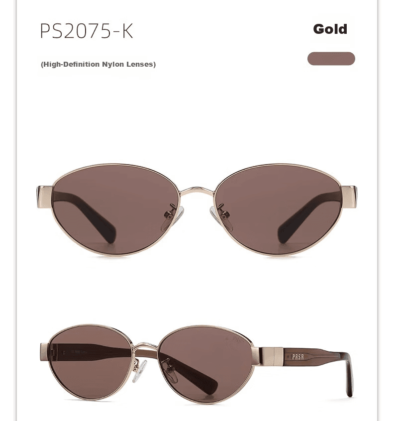 Prsr Unisex naočare za sunce, Zlatna boja
