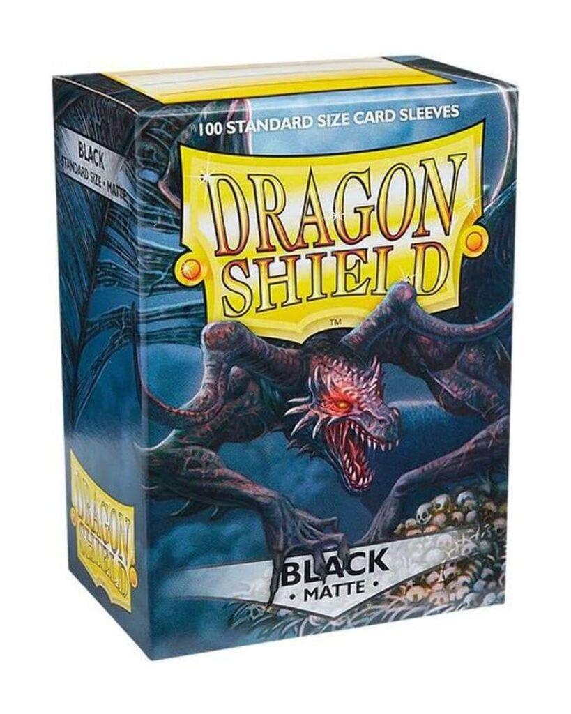 Arcane Tinmen Dragon Shield 100 Standard Sleeves - Black Matte