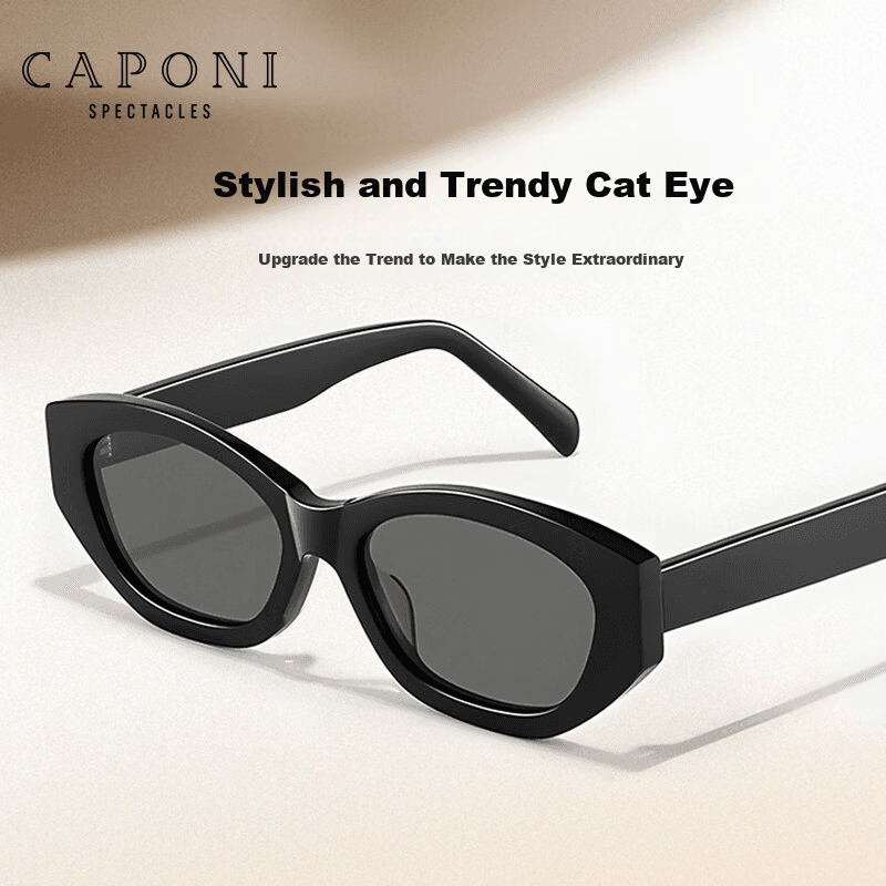 Caponi Unisex naočare za sunce, Crne