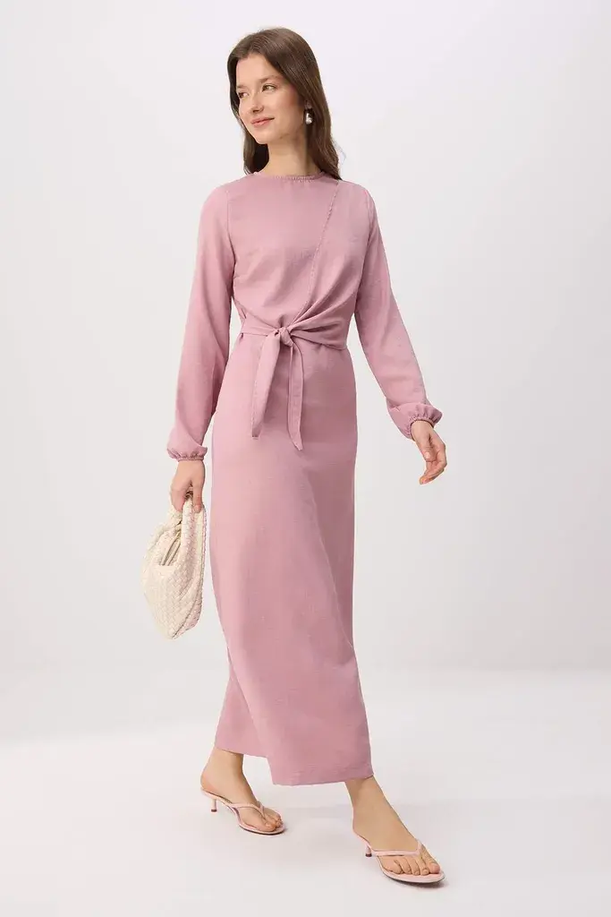 Trendyol Modest Ženska haljina Tctss25Eb00129, Roza