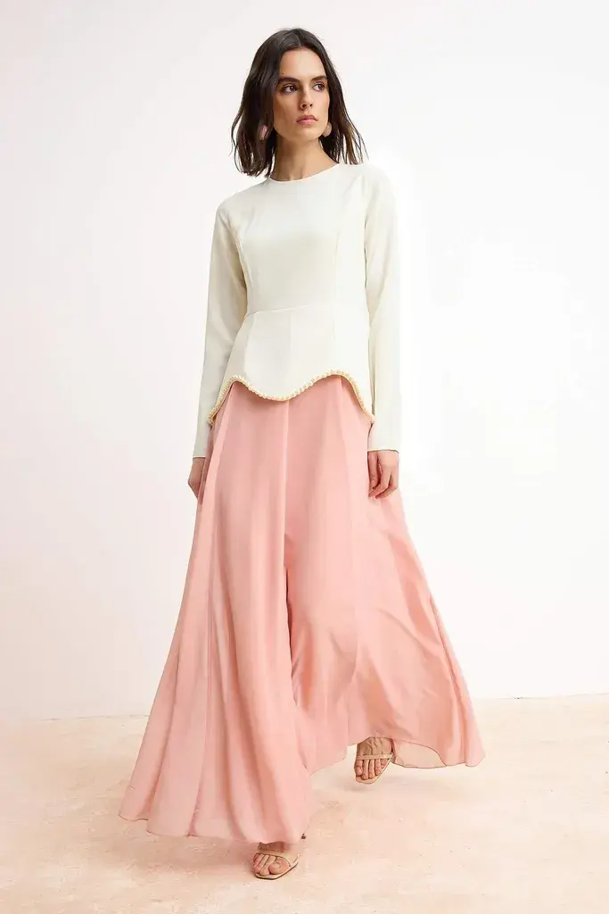 Trendyol Modest Ženska haljina Tctss26Db00016, Roza