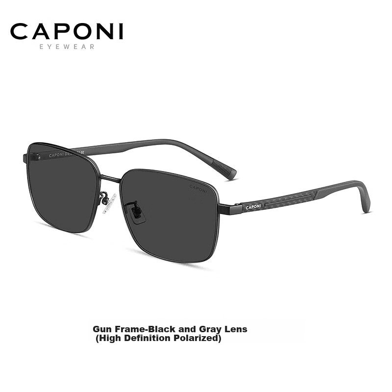 Caponi Unisex naočare za sunce, Crne
