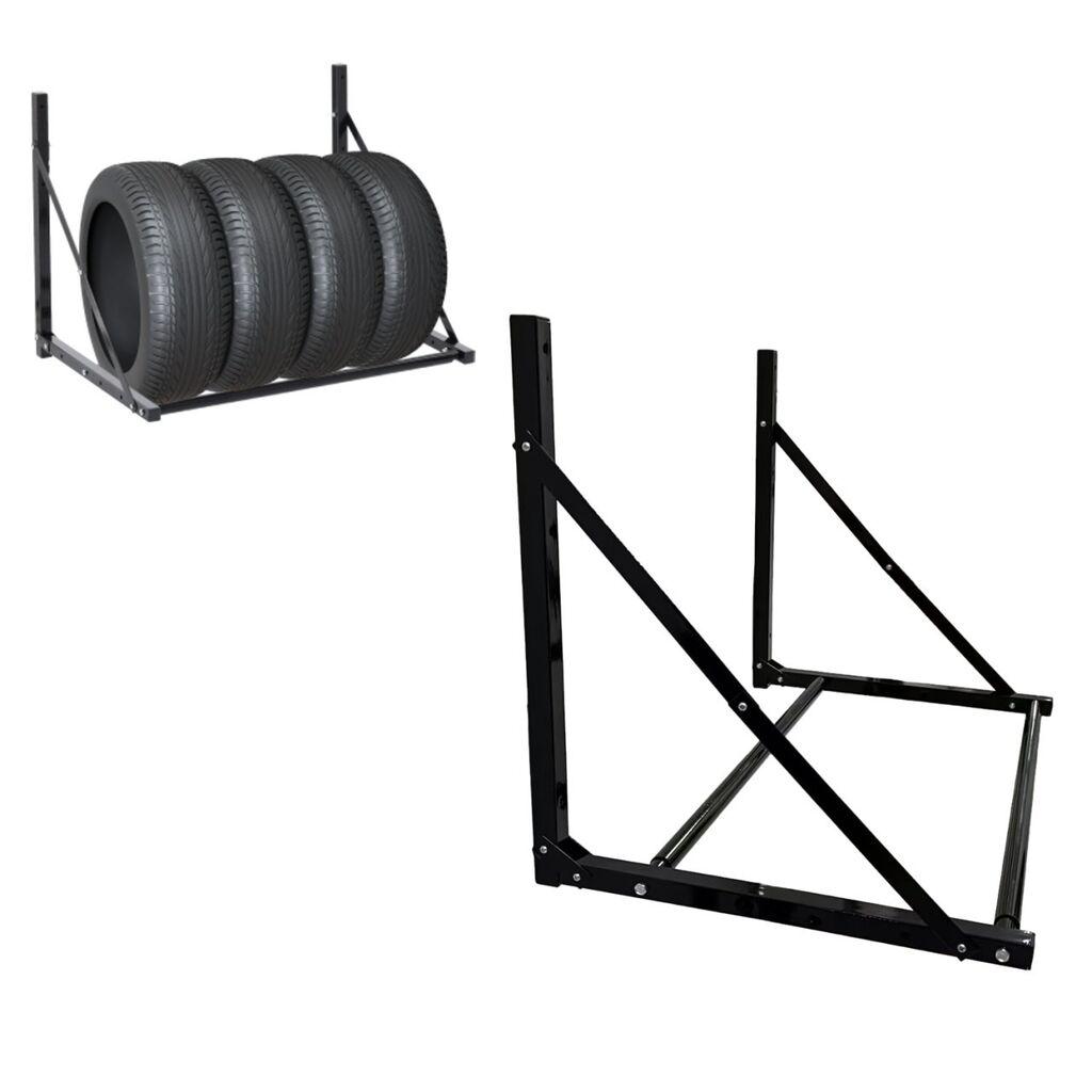 Zidni nosač za gume 56x50x80–120 cm