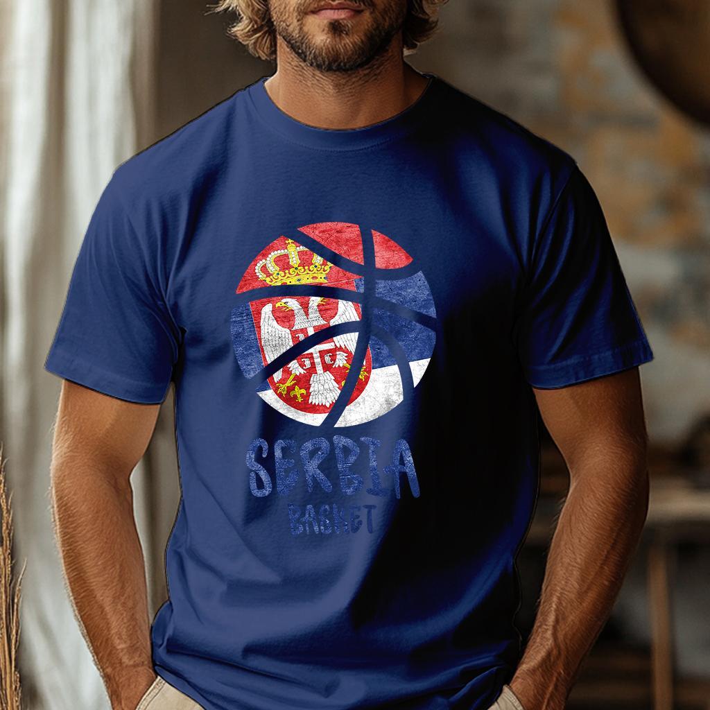 Camiseta Muška majica sa štampanim printom Cam 996, Indigo