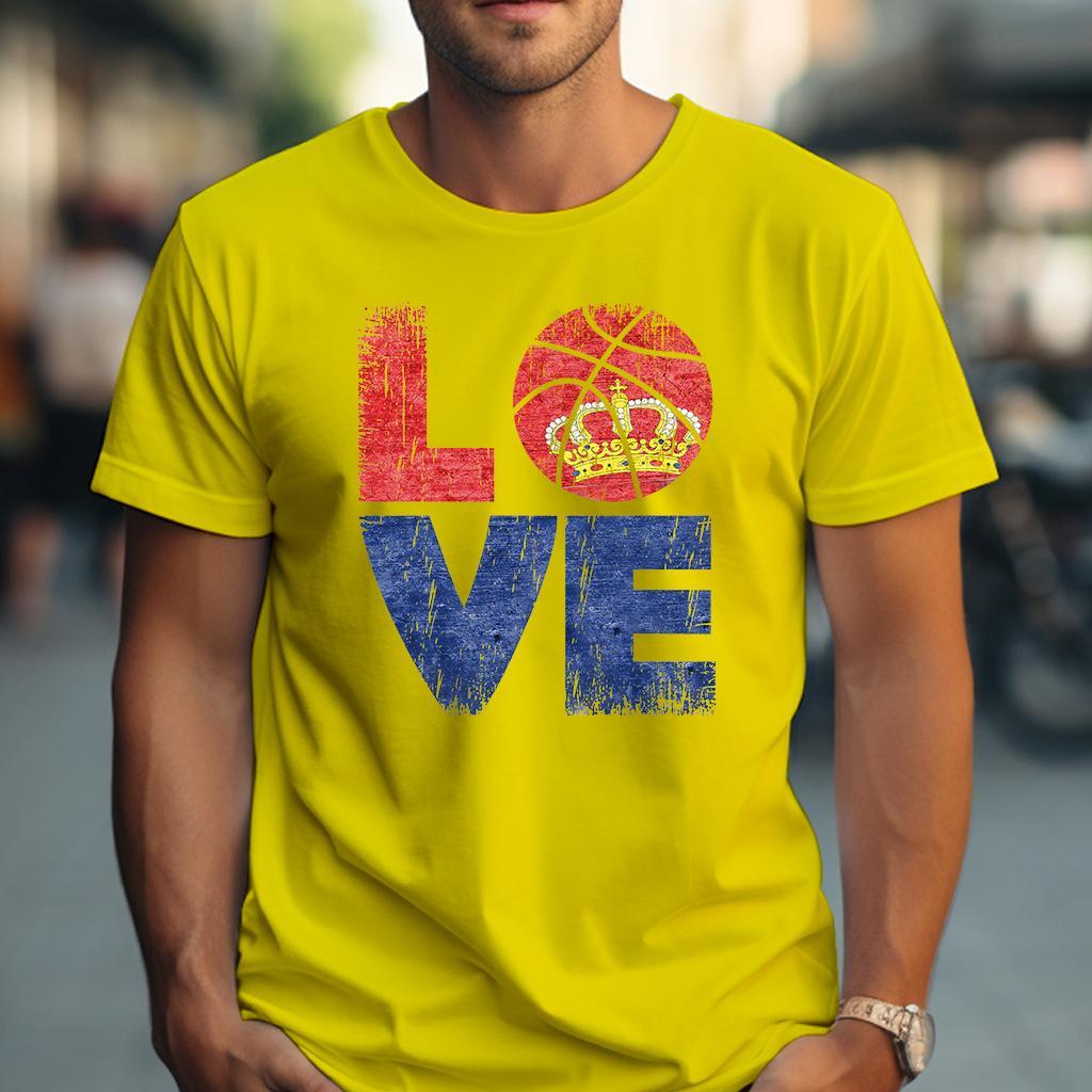 Camiseta Muška majica sa štampanim printom Cam 992, Žuta