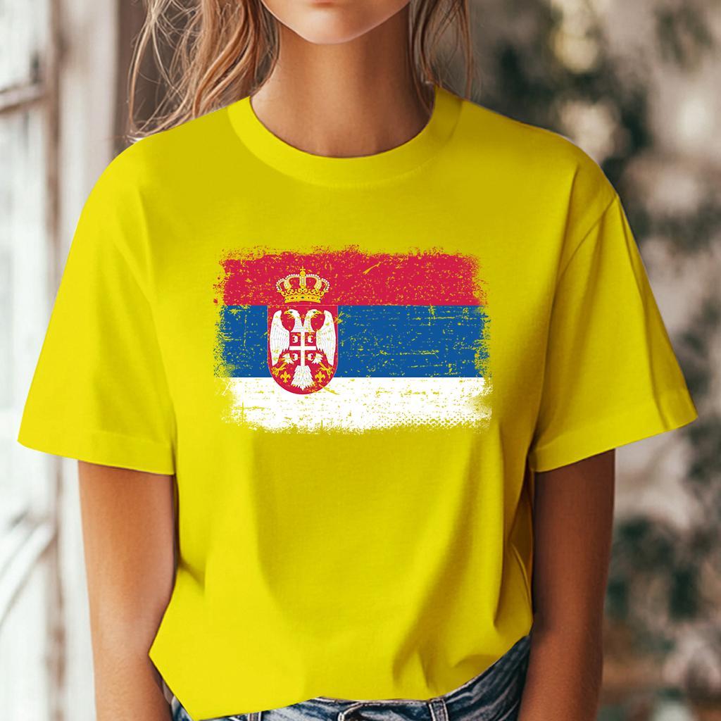 Camiseta Ženska majica sa štampanim printom Cam 997, Žuta