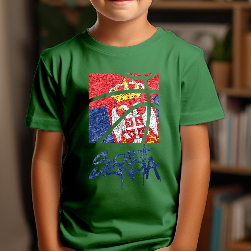 Camiseta Dečija majica sa štampanim printom Cam 995, Zelena