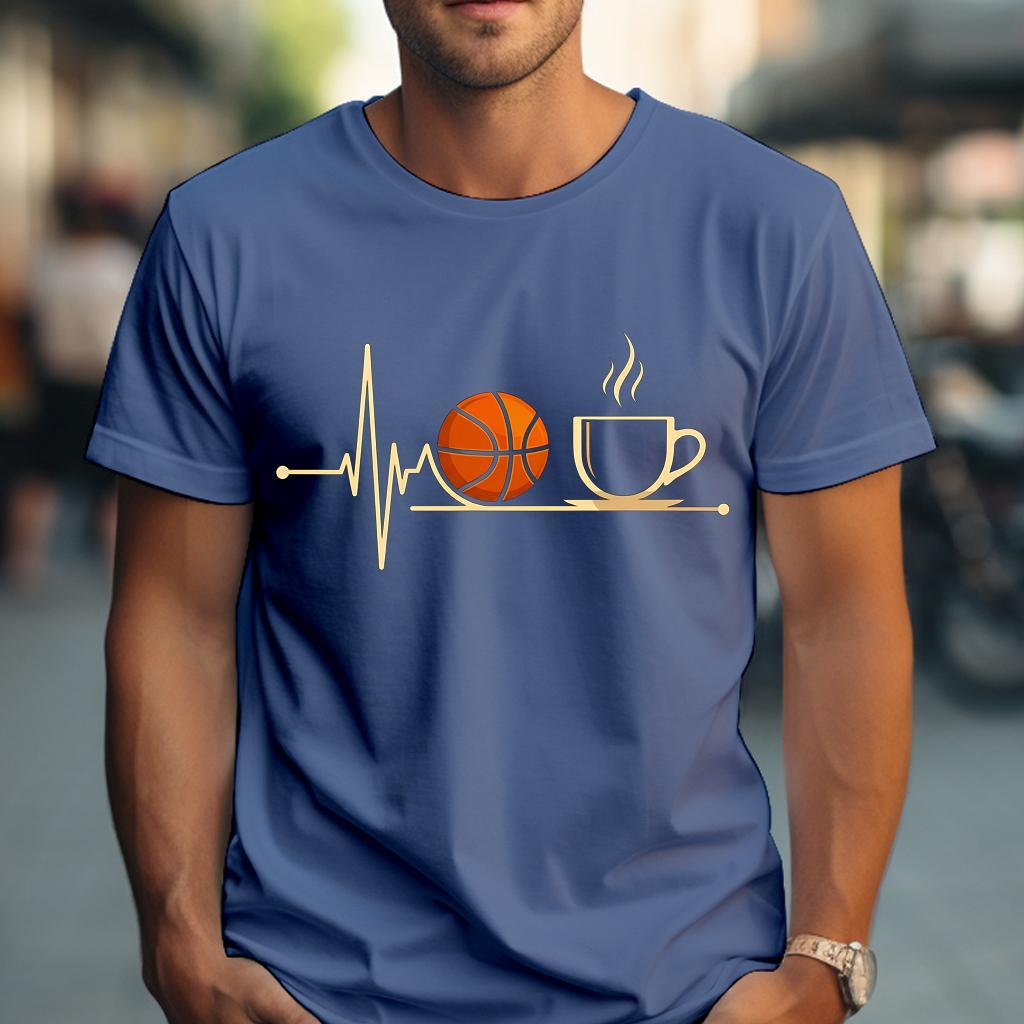 Camiseta Muška majica sa štampanim printom Cam 4010, Plava