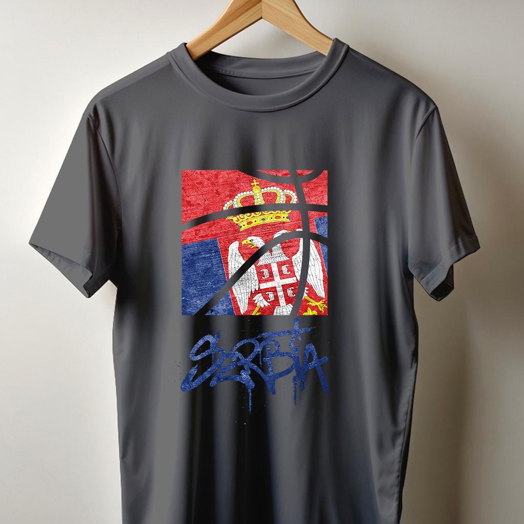 Camiseta Muška majica sa štampanim printom Cam 995, Tamnosiva