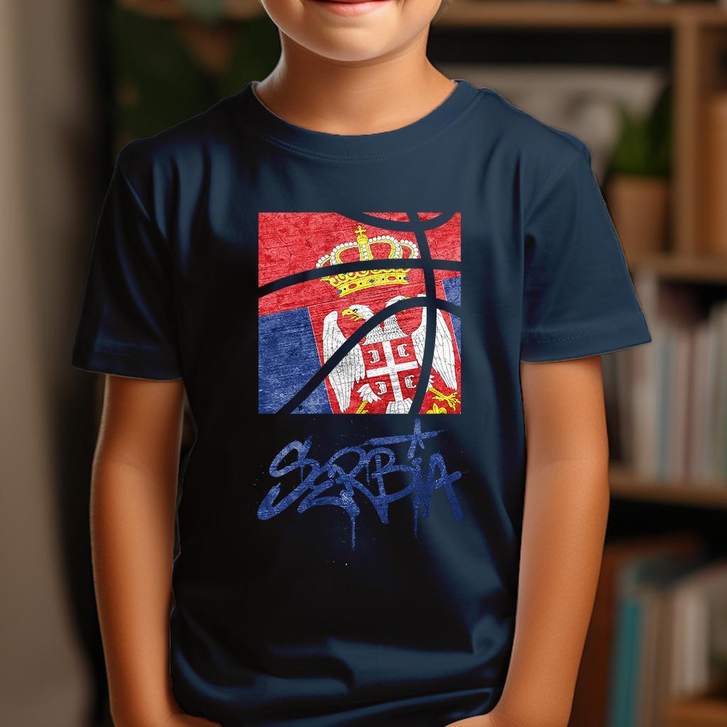 Camiseta Dečija majica sa štampanim printom Cam 995, Tamnoplava