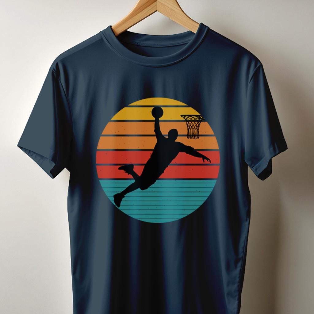 Camiseta Muška majica sa štampanim printom Cam 4007, Teget