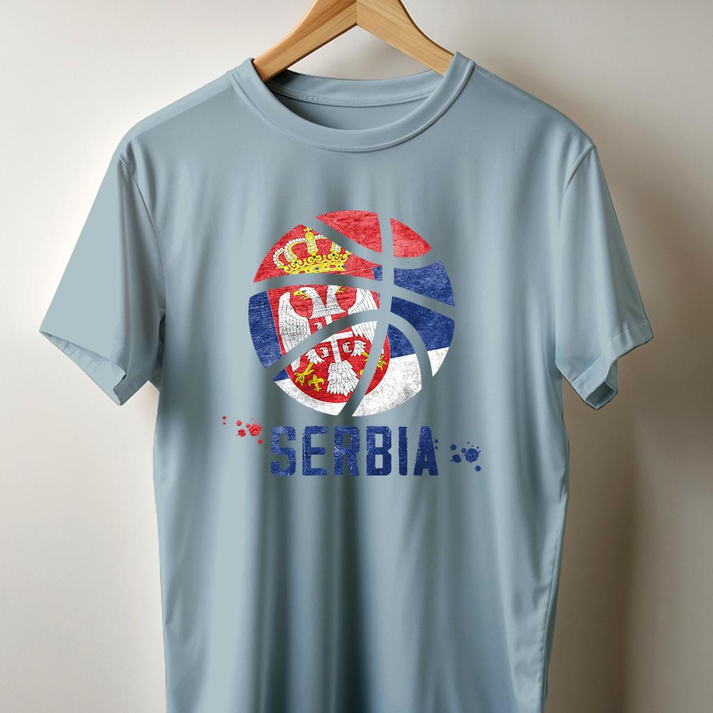 Camiseta Muška majica sa štampanim printom Cam 993, Svetloplava